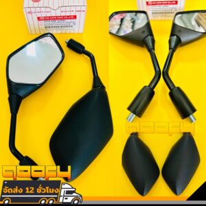 กระจกมองหลัง pcx150/160 CLICK125/150 สีดำ 1คู่ รุ่นใหม่ เห็นภาพชัดเจน สำหรับ Honda Click 160
